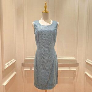 Custom Tailored light blue sheath dress NWT Sz 2